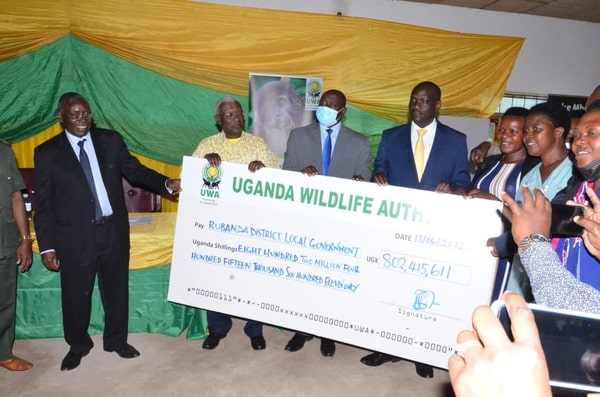 UWA gives 3.4 bn to the local communities of Bwindi mgahinga conservation area.