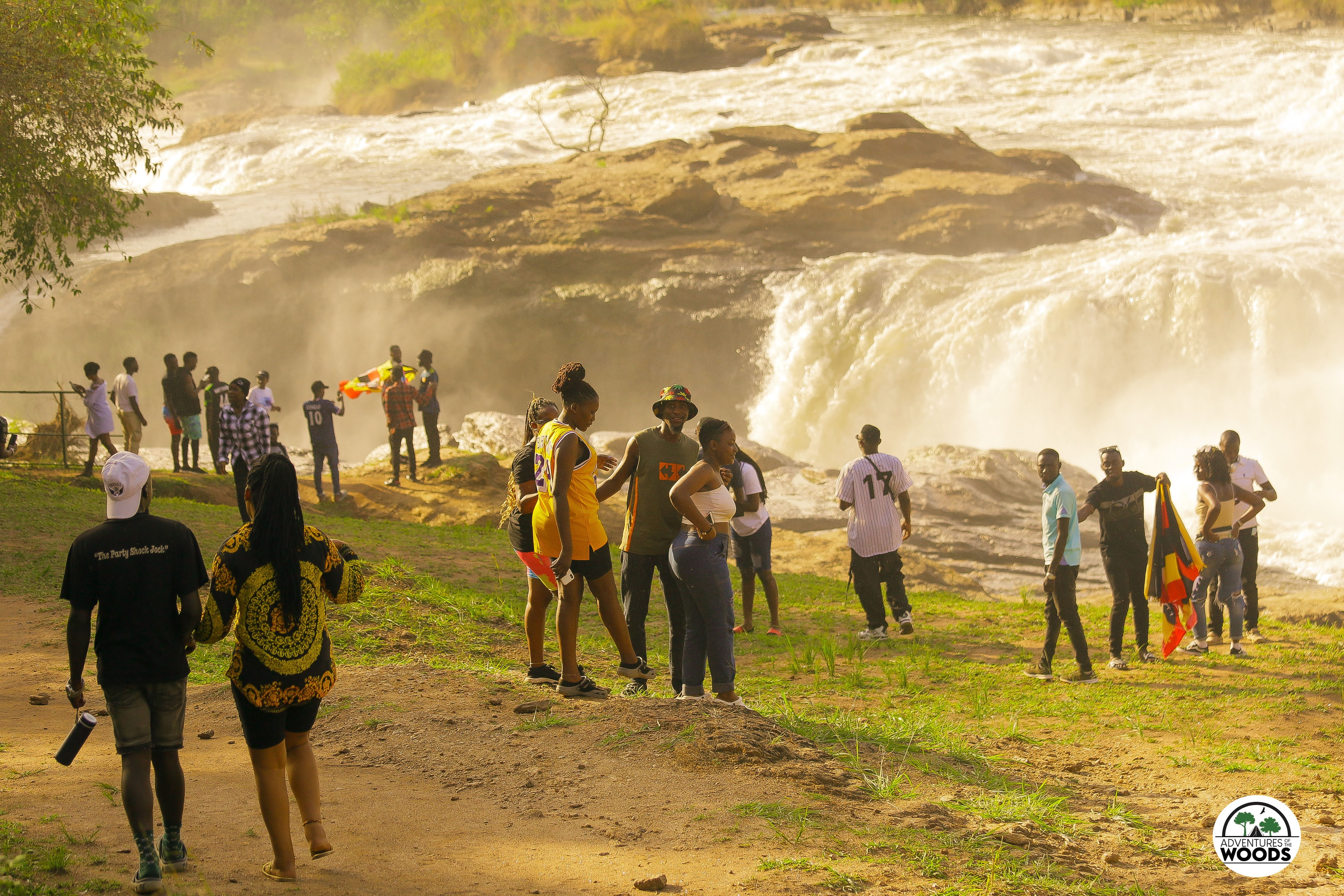 ugandans touring in murchison falls national park