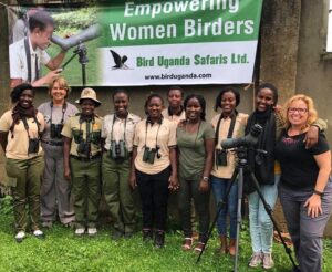 Guiding with Judith Mirembe of Uganda Women Birders.