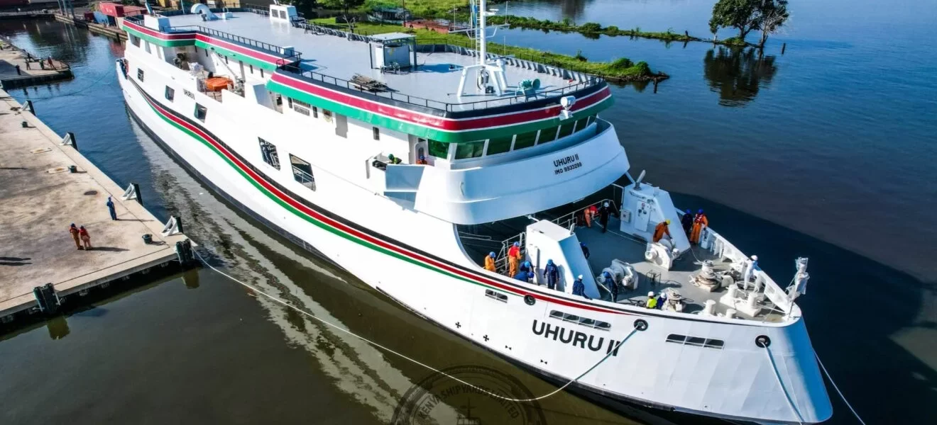 Kenya's first locally built ship embarks on maiden voyage to Uganda