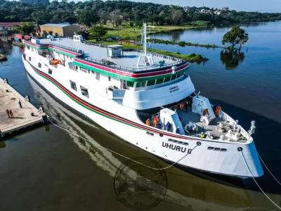 Kenya's first locally built ship embarks on maiden voyage to Uganda